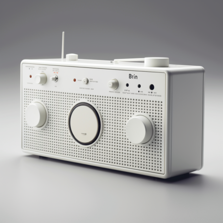 Koncepcja radioodbiornika w stylu Braun